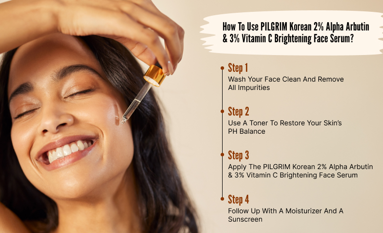 How To Use PILGRIM Korean 2 Vitamin C Brightening Face Serum