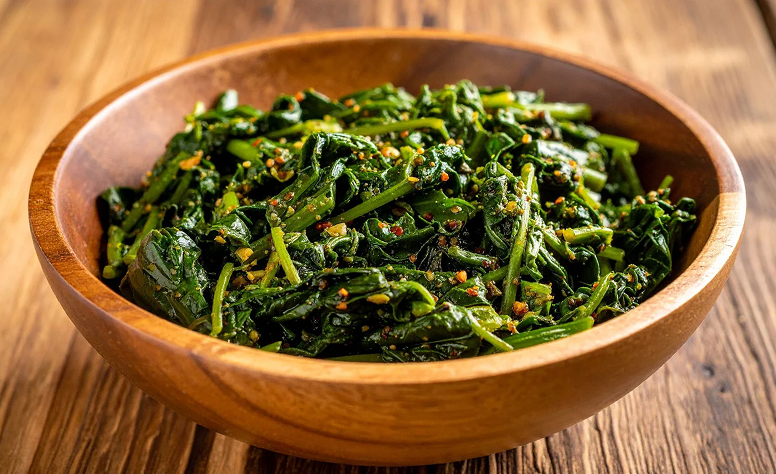 Korean Spinach (시금치나물, Sigeumchi Namul)